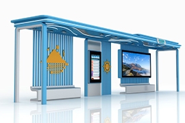 海洋款公交候車亭獨(dú)特設(shè)計(jì)彰顯城市風(fēng)貌